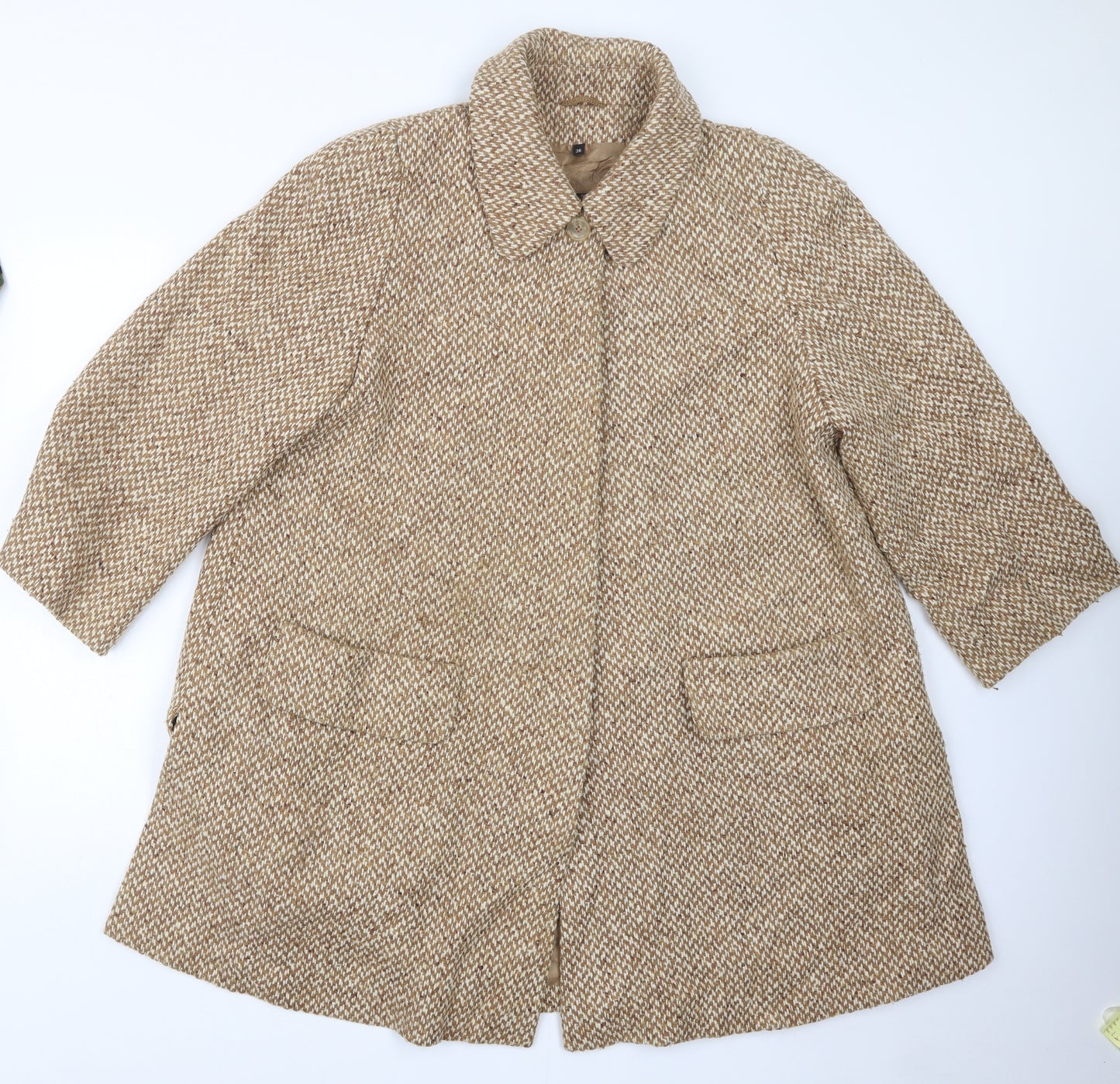 Anna K, Womens Beige   Pea Coat Coat Size 8