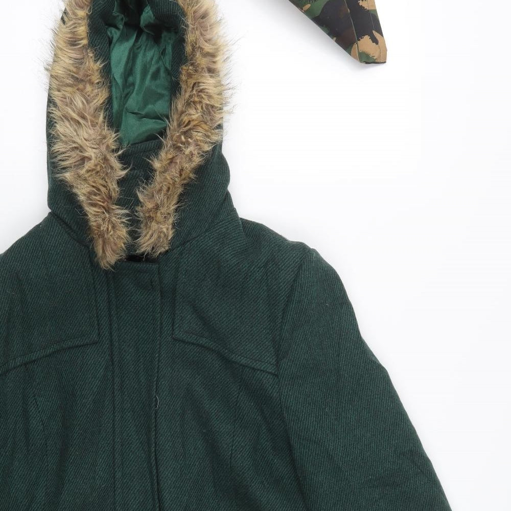 Papaya Womens Green   Pea Coat Coat Size 18