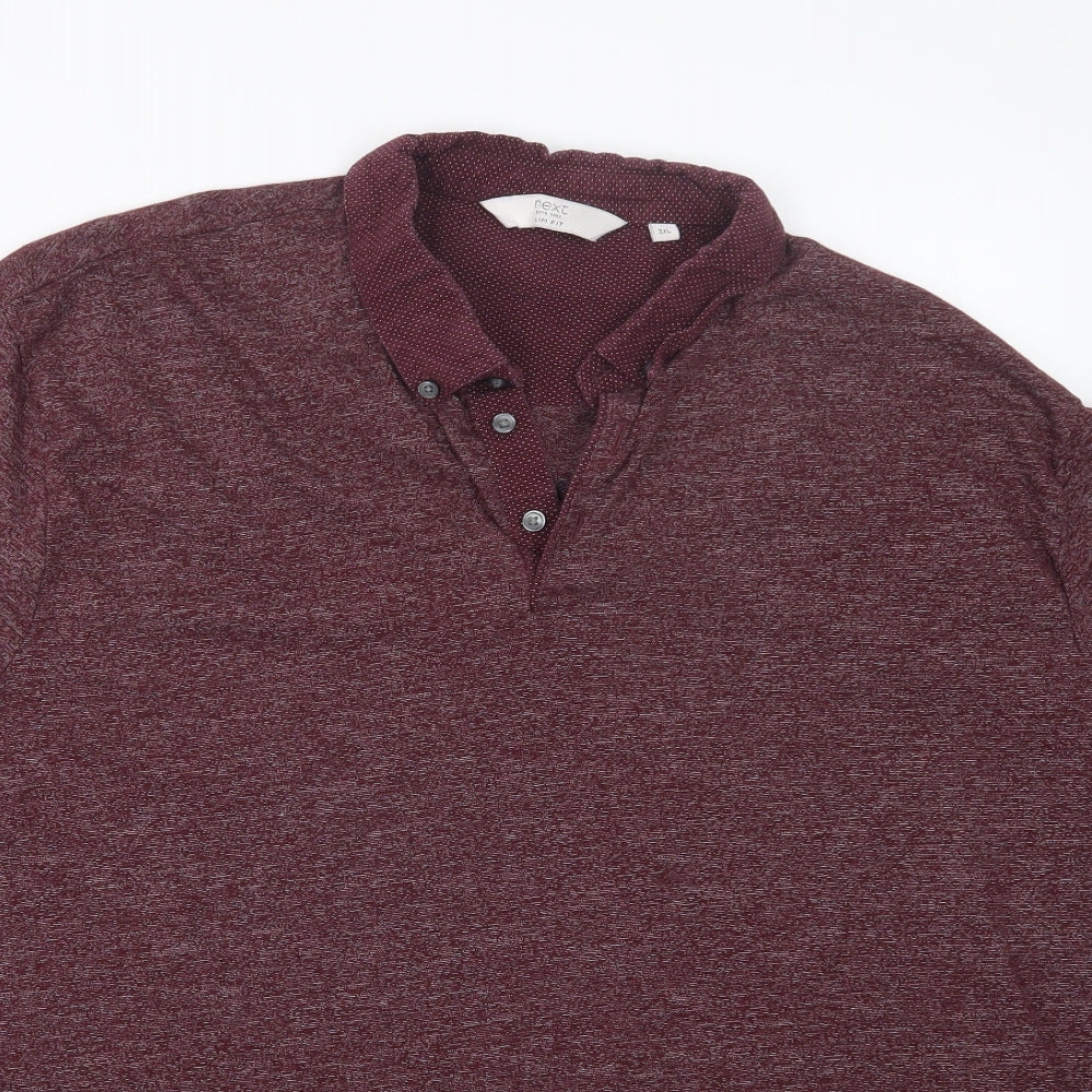 NEXT Mens Red    Polo Size 3XL