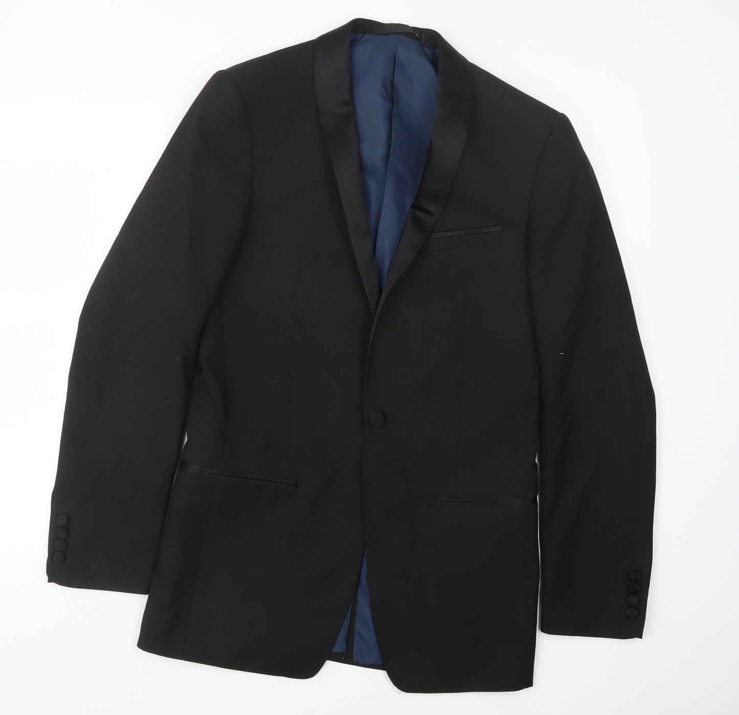 Marks and Spencer Mens Black   Jacket Suit Jacket Size 34