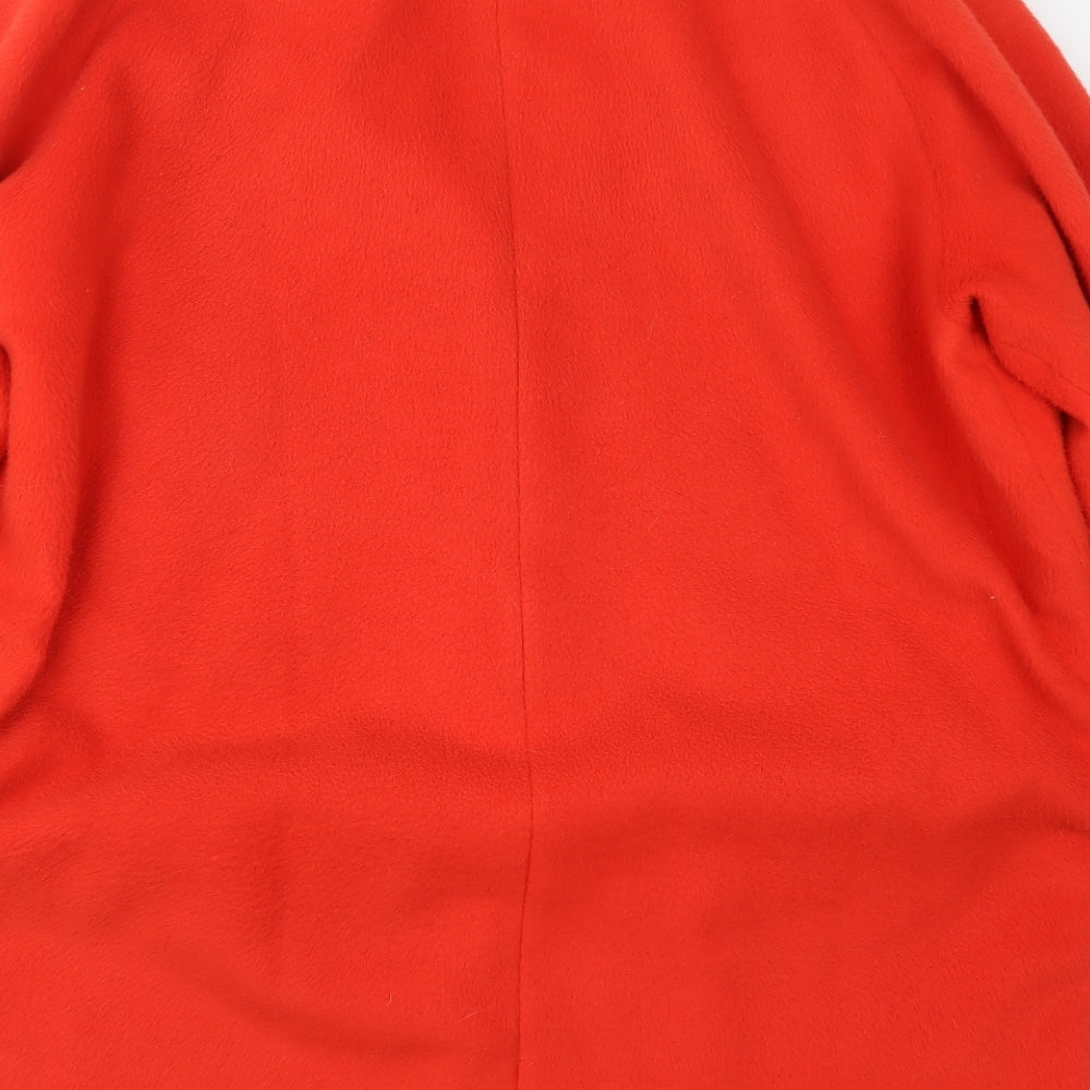 Monki Womens Red   Pea Coat Coat Size L