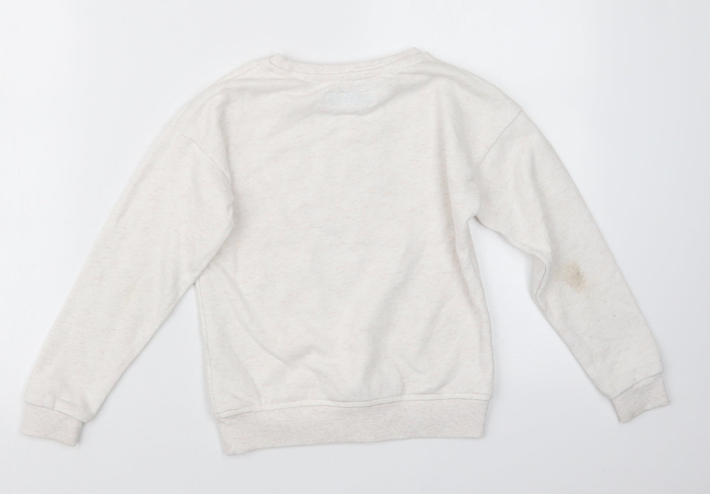 Primark Girls White   Pullover Jumper Size 7-8 Years