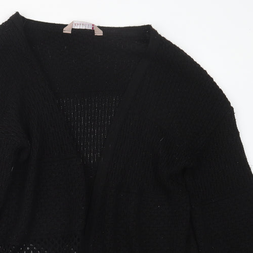 A Wear Womens Black  Knit Cardigan Jumper Size S