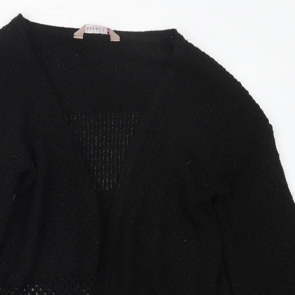 A Wear Womens Black  Knit Cardigan Jumper Size S