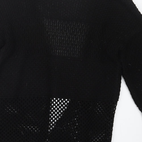 A Wear Womens Black  Knit Cardigan Jumper Size S