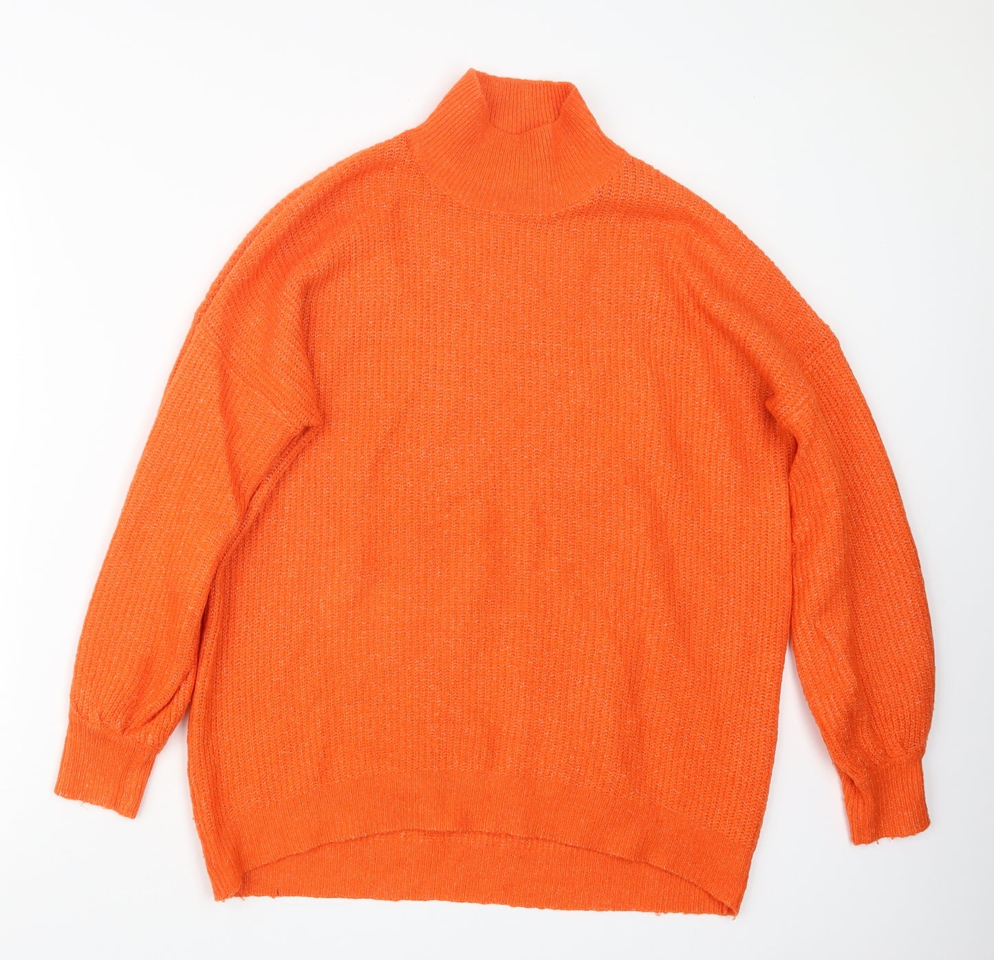 F&F Womens Orange  Knit Pullover Jumper Size 10