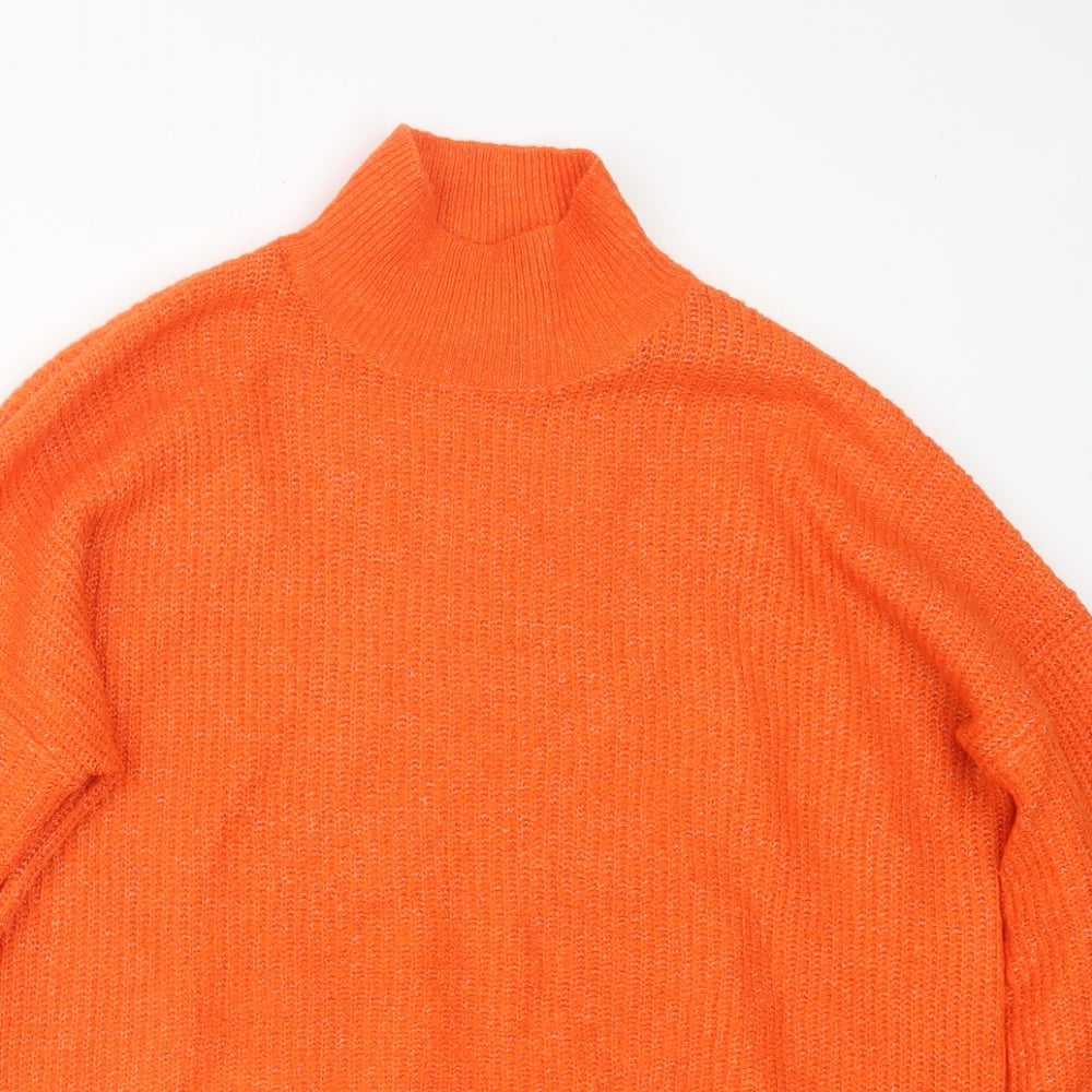 F&F Womens Orange  Knit Pullover Jumper Size 10