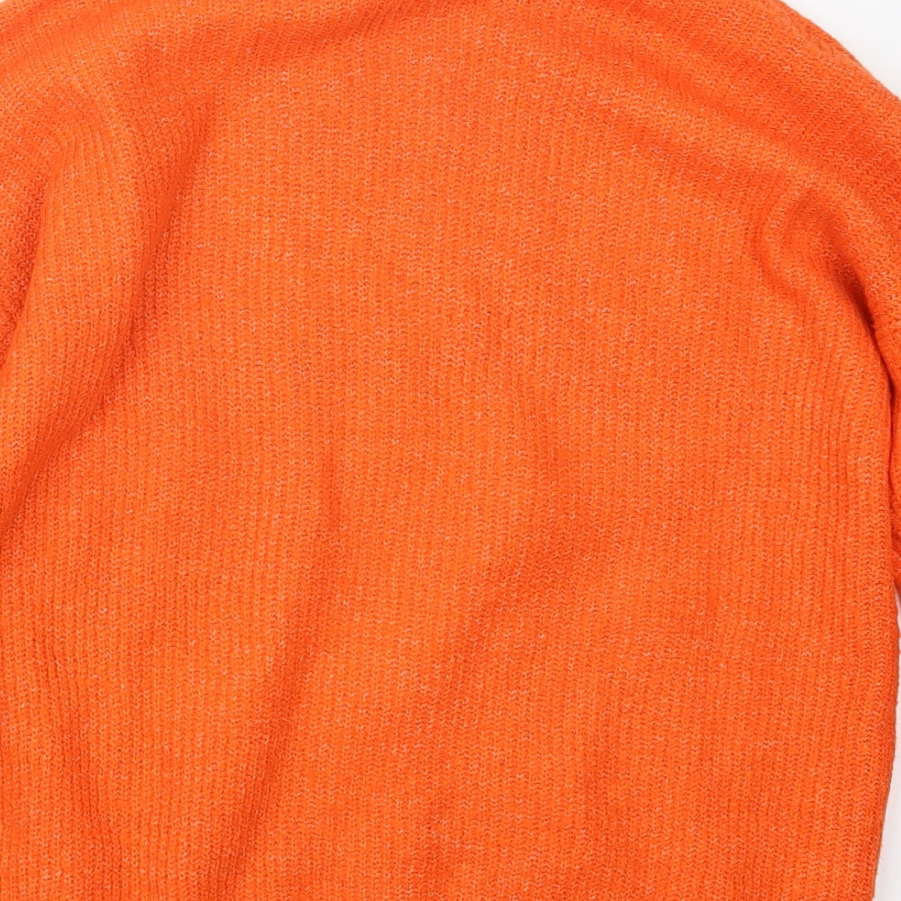 F&F Womens Orange  Knit Pullover Jumper Size 10