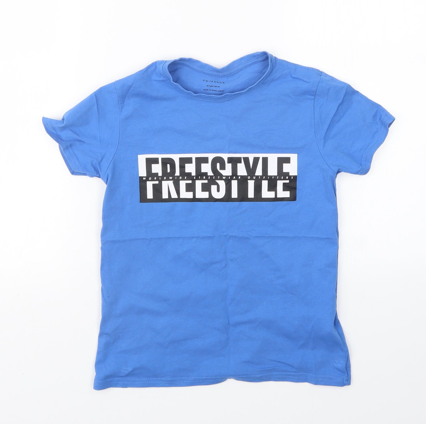 Primark Boys Blue   Basic T-Shirt Size 8-9 Years