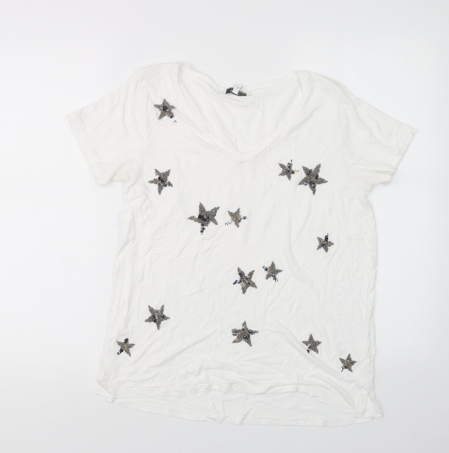 NEXT Womens White   Basic T-Shirt Size 10