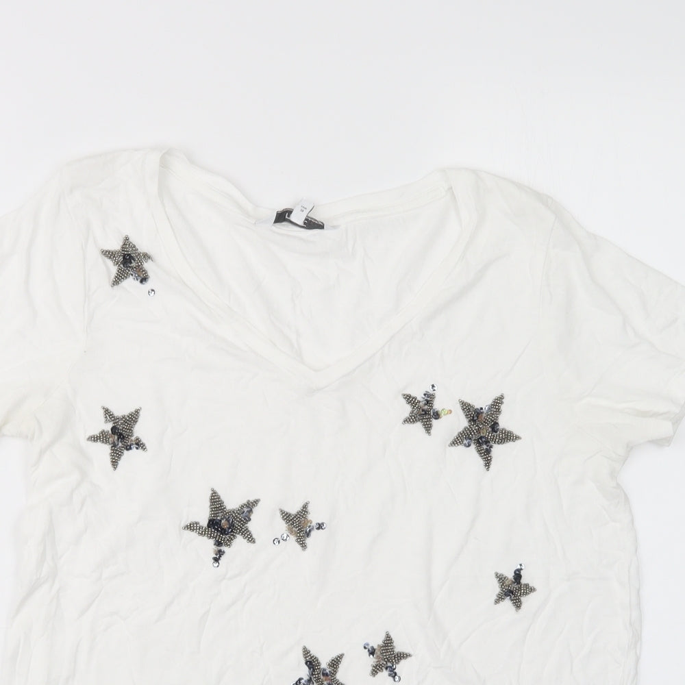 NEXT Womens White   Basic T-Shirt Size 10
