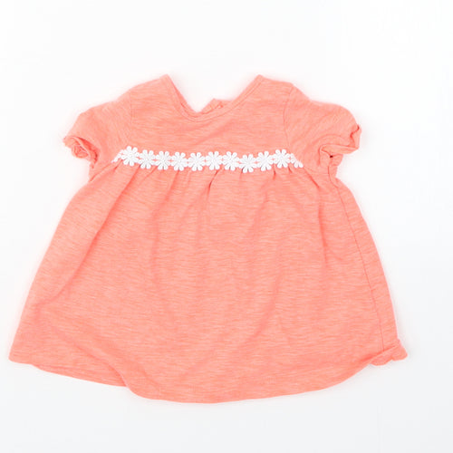 NEXT Girls Orange   Basic T-Shirt Size Newborn