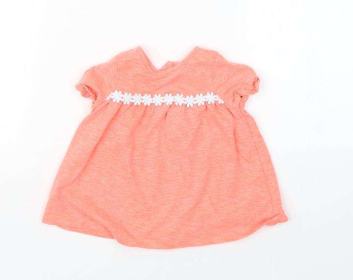 NEXT Girls Orange   Basic T-Shirt Size Newborn
