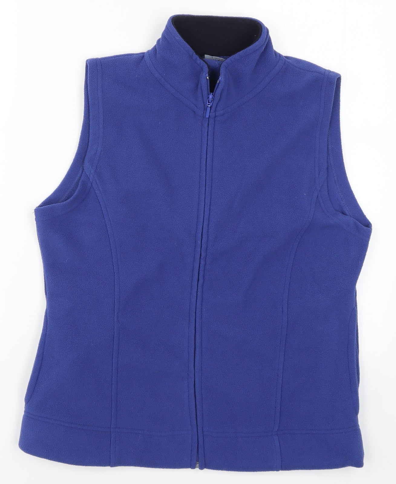 Isle Womens Blue  Fleece Gilet Jacket Size 10