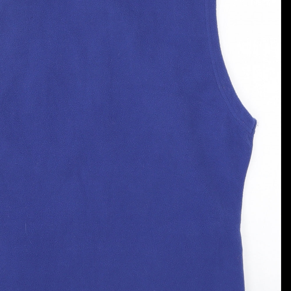 Isle Womens Blue  Fleece Gilet Jacket Size 10