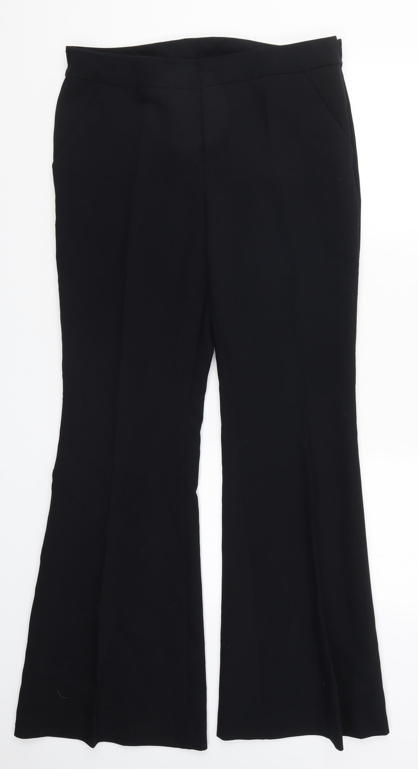 Preworn Womens Black   Trousers  Size 32 in L30 in