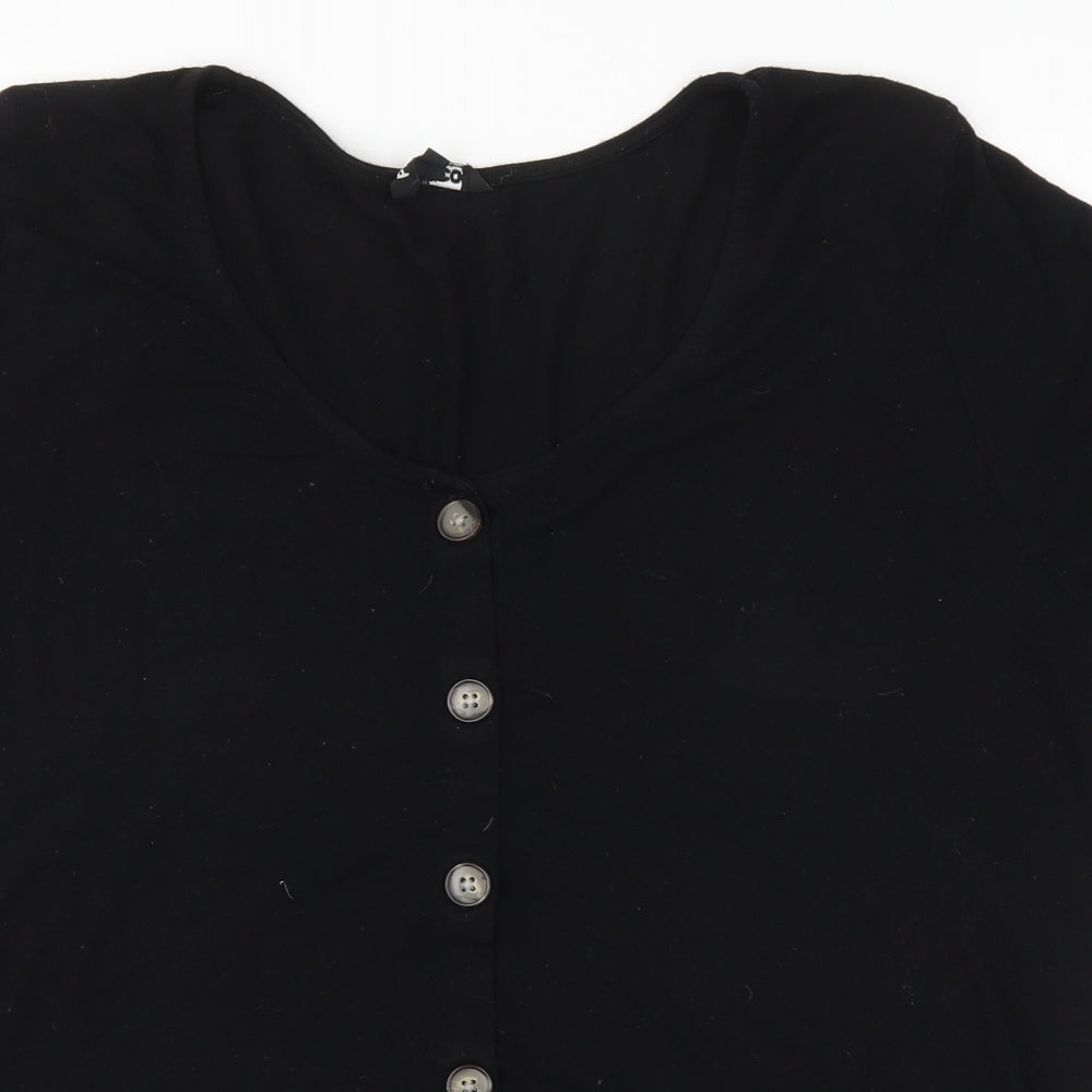 Pep & Co Womens Black   Cardigan Jumper Size 16
