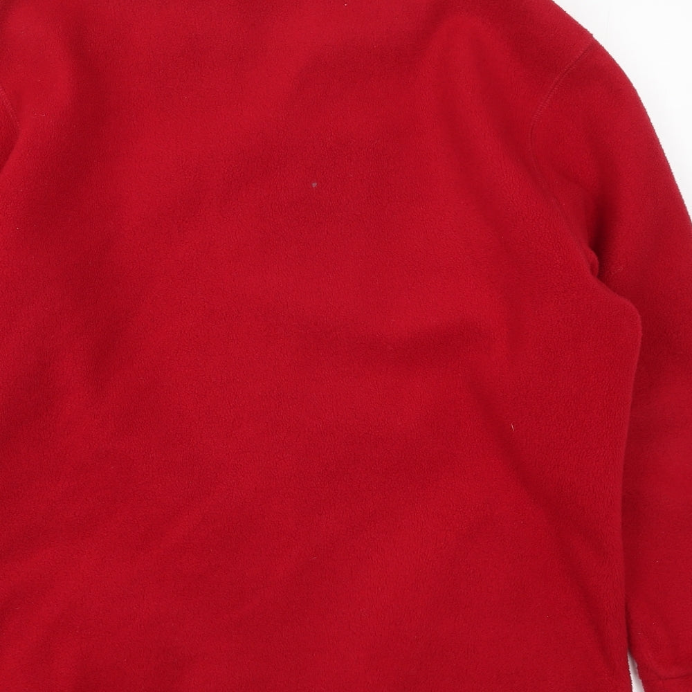 Bonmarché Womens Red  Fleece Jacket  Size M