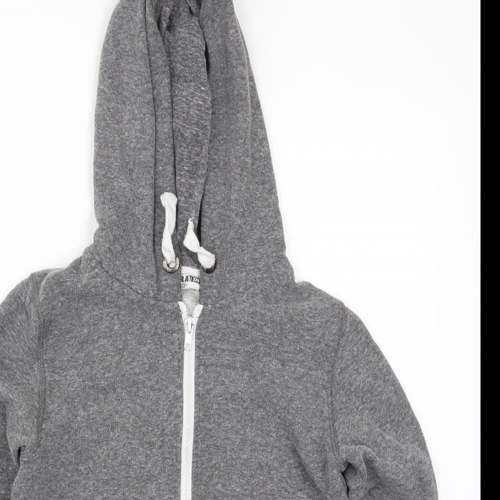 New Look Girls Grey   Full Zip Hoodie Size 10-11 Years