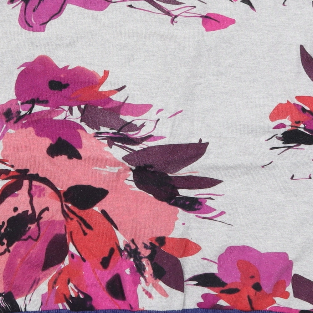 Per Una Womens Pink Floral Knit Cardigan Jumper Size 12
