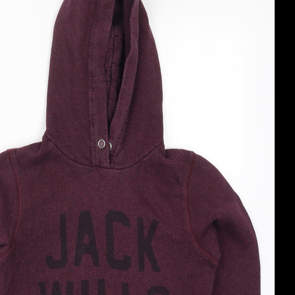 Jack Wills Womens Purple   Pullover Hoodie Size 8