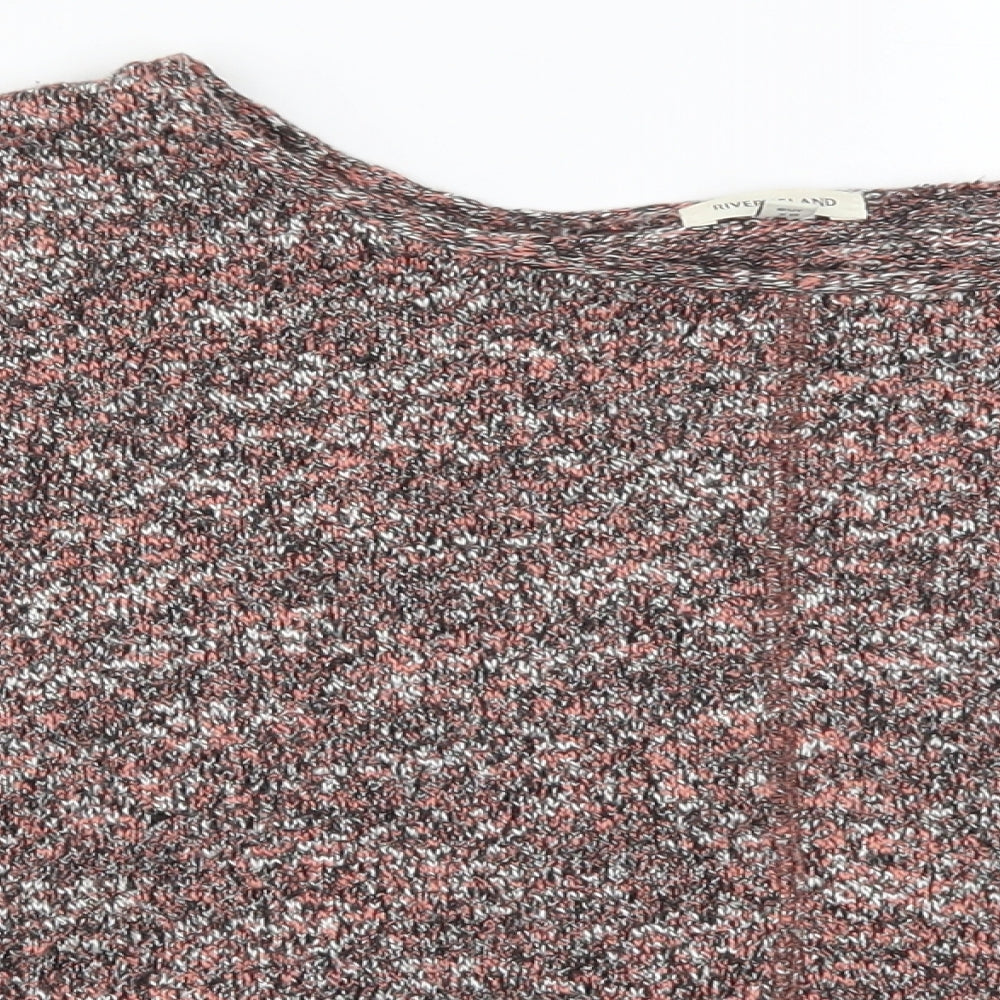River Island Womens Pink  Knit Pullover Jumper Size 8