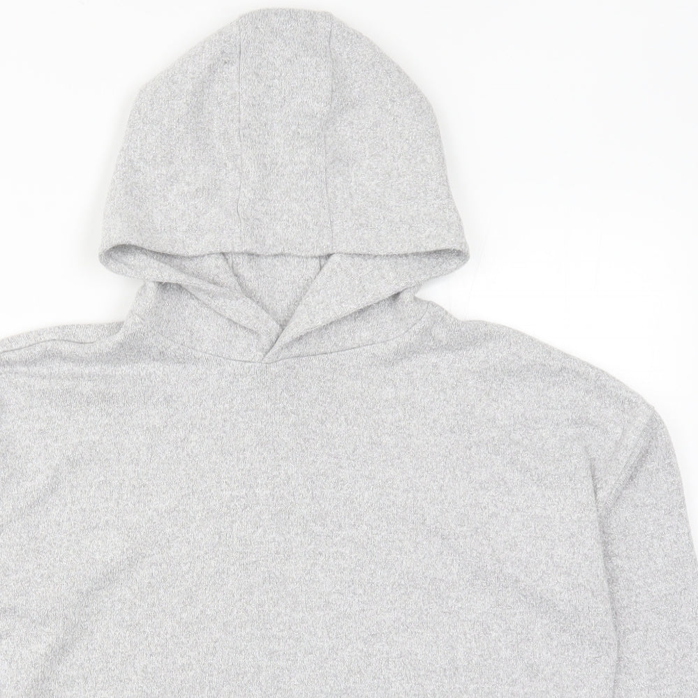 Marks and Spencer Girls Grey   Pullover Hoodie Size 13-14 Years