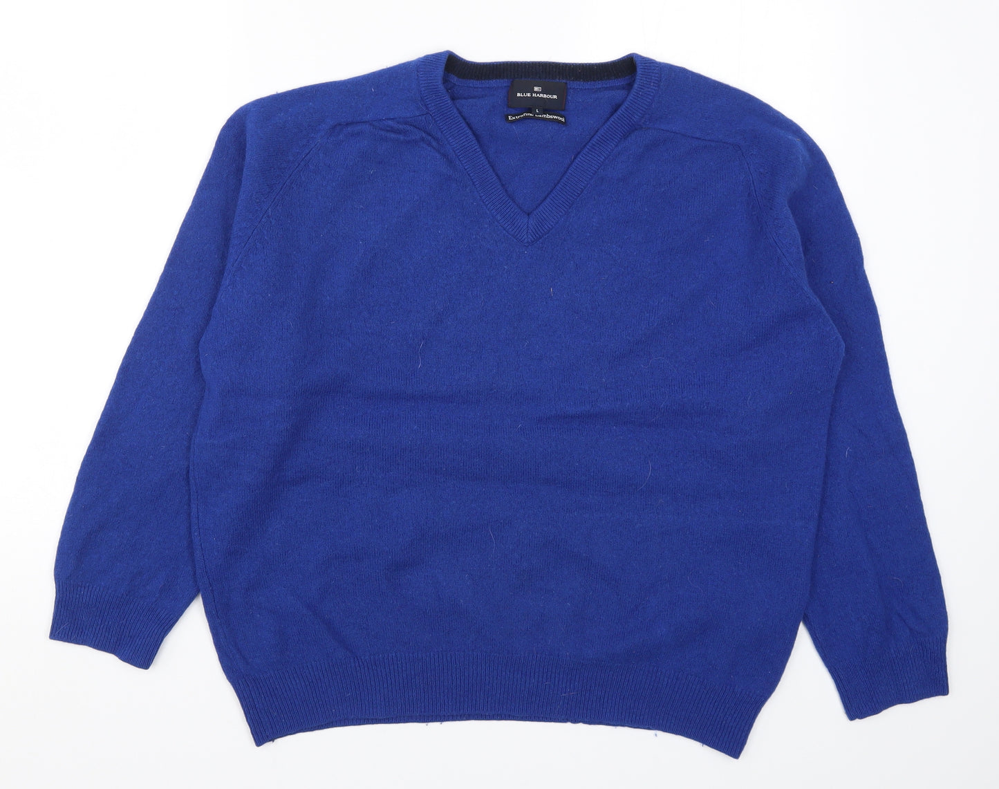Blue Harbour Mens Blue  Knit Pullover Jumper Size L