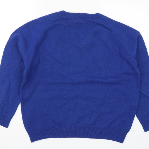 Blue Harbour Mens Blue  Knit Pullover Jumper Size L