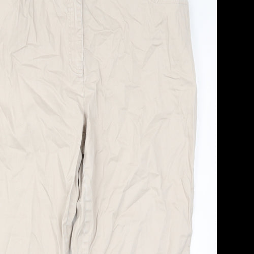 Soon Mens Beige   Cropped Trousers Size 18 L29 in