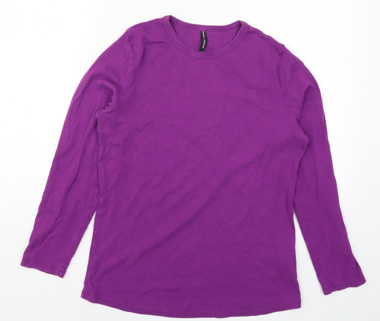 Marks and Spencer Womens Purple   Basic T-Shirt Size 18