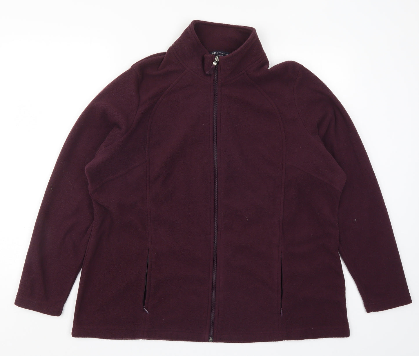 Marks and Spencer Womens Purple  Flannel Jacket  Size 22