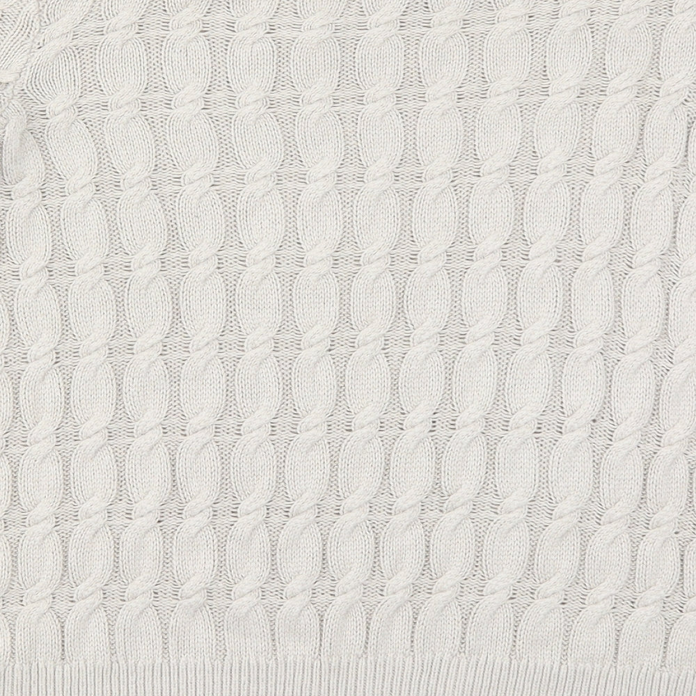 TU Womens Grey  Knit Pullover Jumper Size 16