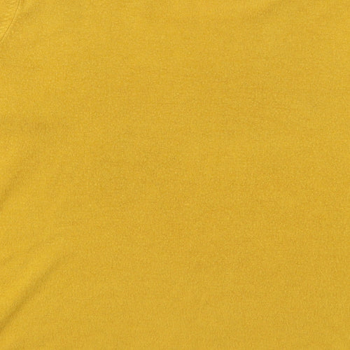 Bonmarché Womens Yellow  Knit Pullover Jumper Size M