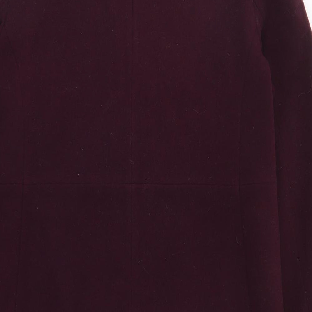 BHS Womens Purple   Pea Coat Coat Size 14