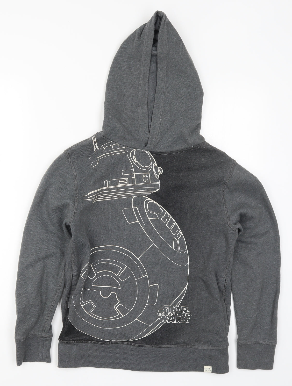 Gap Boys Grey   Pullover Hoodie Size 10 Years  - BB8 Star Wars