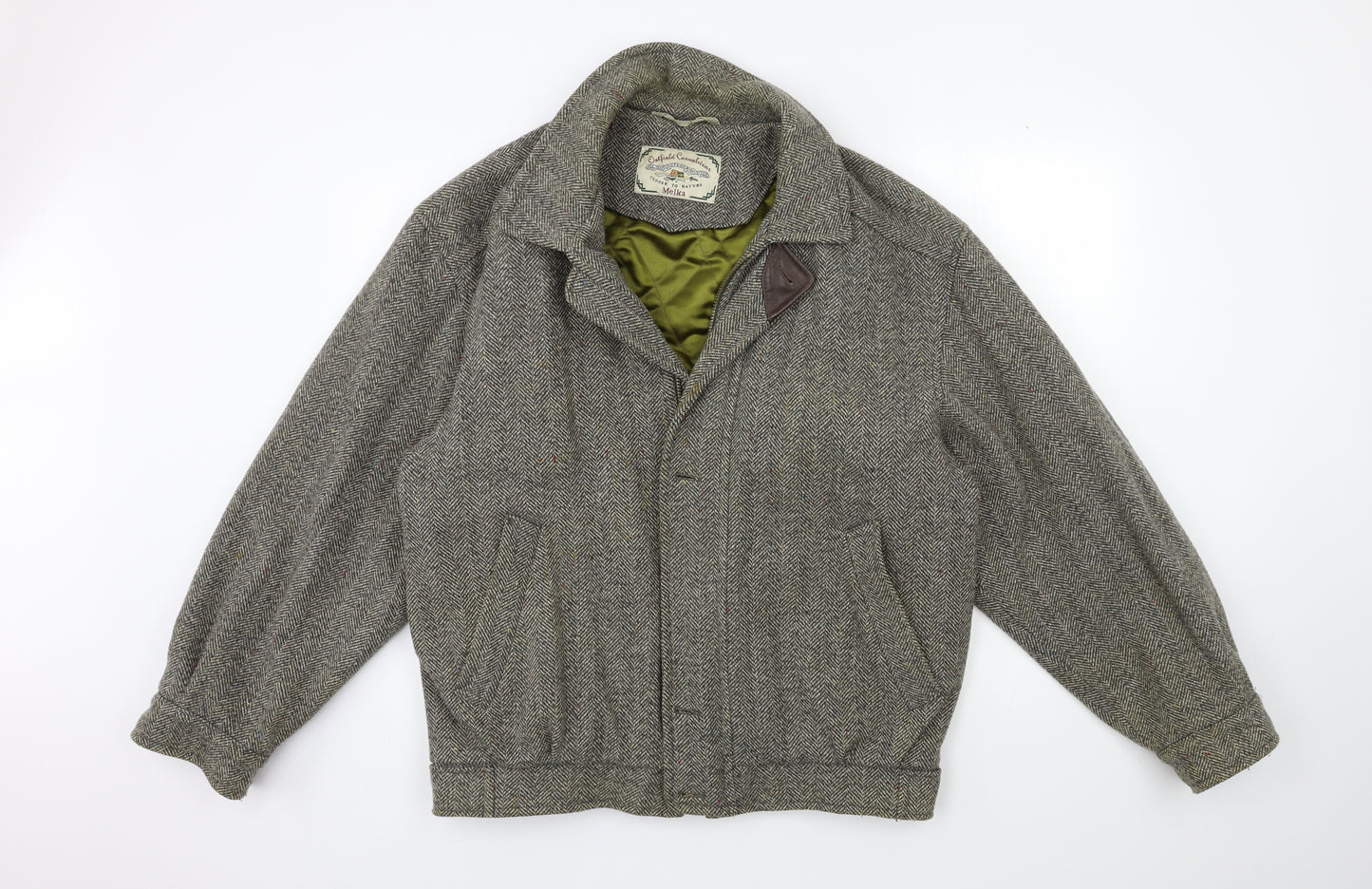 Melka Mens Grey   Overcoat Coat Size L