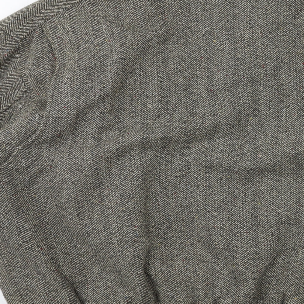 Melka Mens Grey   Overcoat Coat Size L