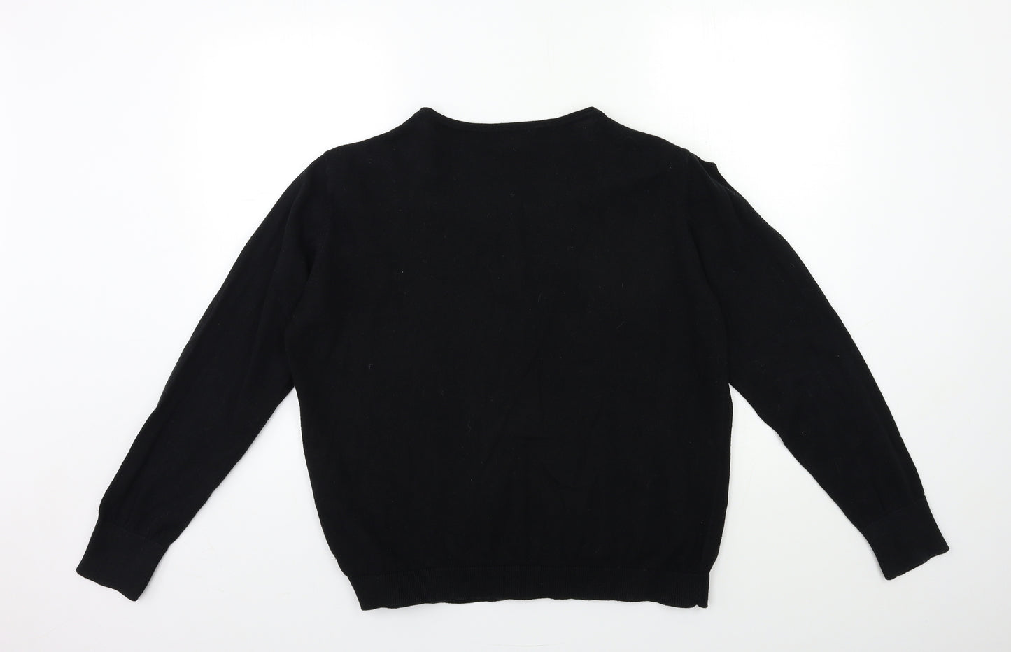 Primark Womens Black  Knit Cardigan Jumper Size 20