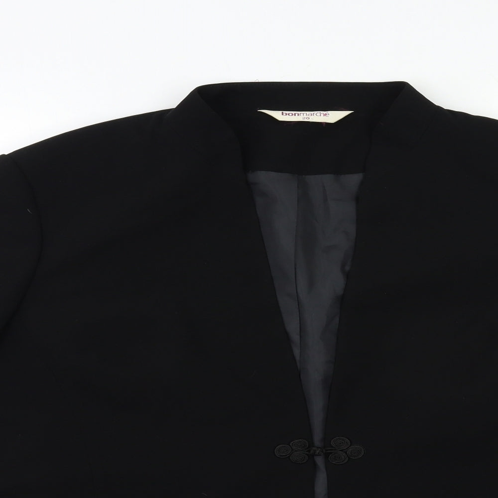 Bonmarché Womens Black   Jacket Suit Jacket Size 20