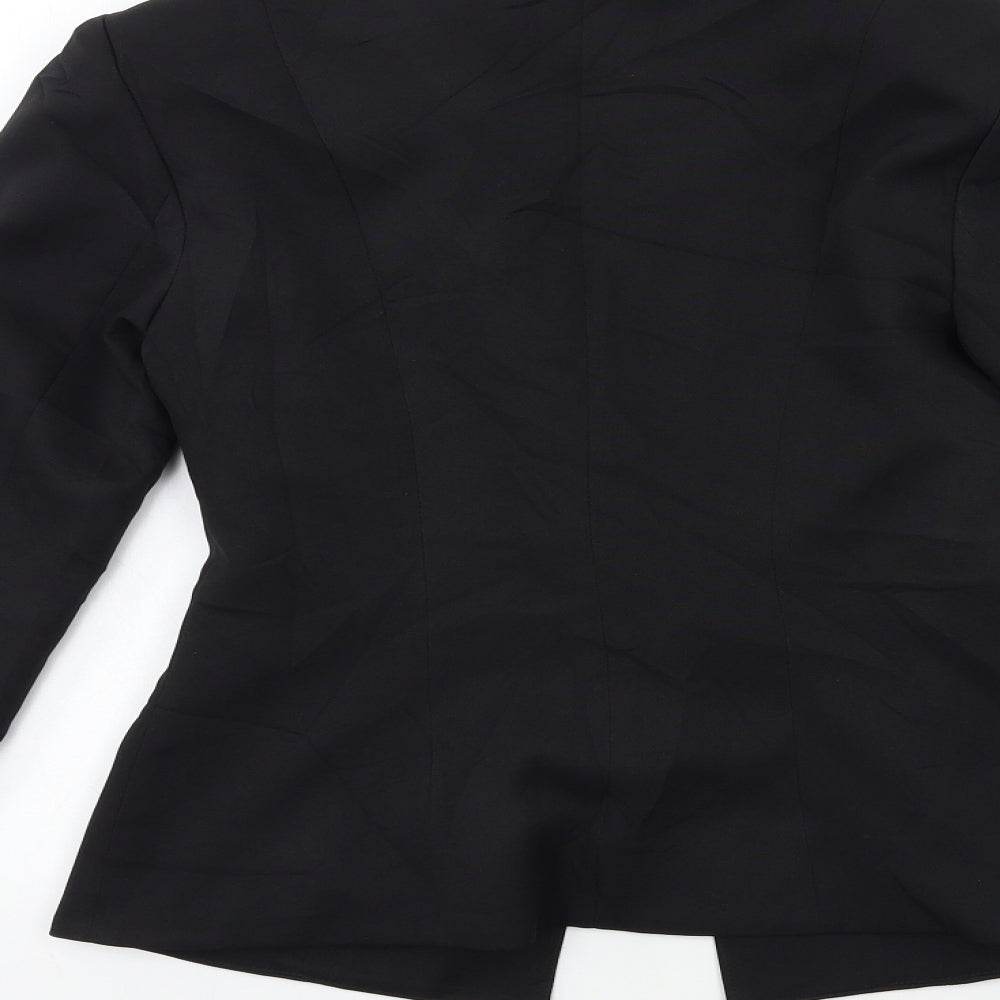 PRETTYLITTLETHING Womens Black   Jacket Blazer Size 8
