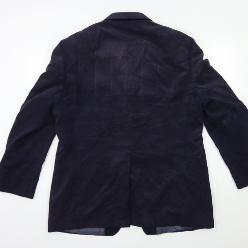 Marks and Spencer Mens Blue  Corduroy Jacket Suit Jacket Size 44