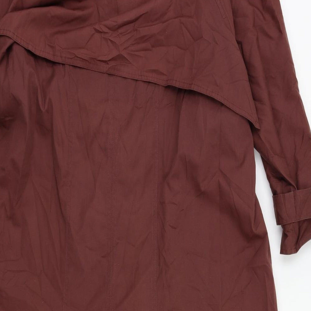 Wallis Womens Red   Trench Coat Coat Size 8