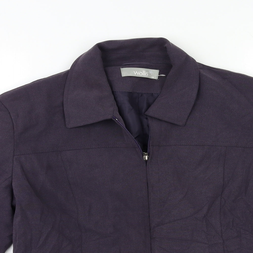 Wallis Womens Purple   Jacket  Size 14