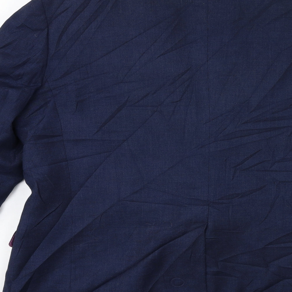 Cedar Wood State Mens Blue   Jacket Suit Jacket Size 44