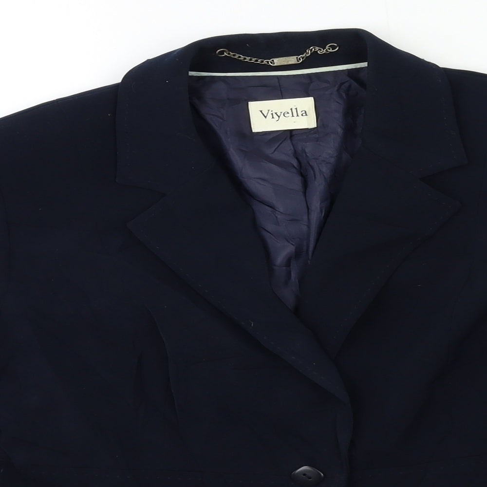 Viyella Womens Blue   Jacket Blazer Size 14