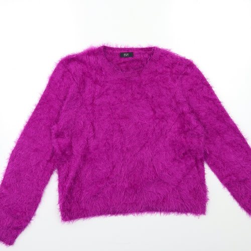 F&F Womens Purple  Knit Pullover Jumper Size 18