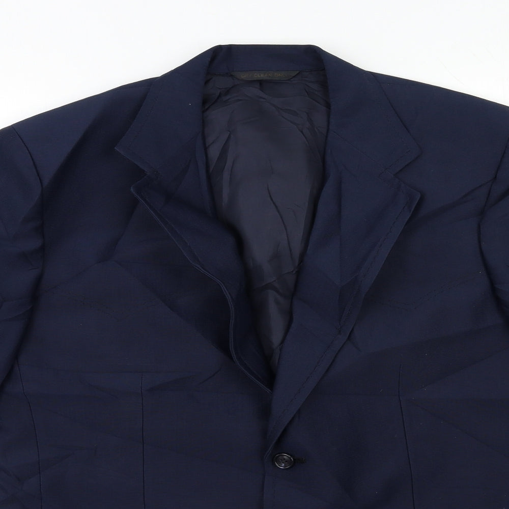 Preworn Mens Blue   Jacket Suit Size 42