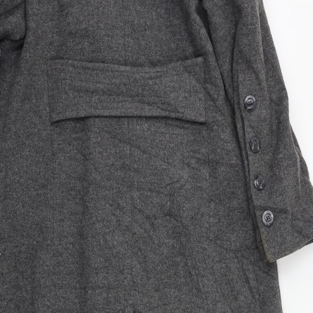 Classic Womens Grey   Overcoat Coat Size 18
