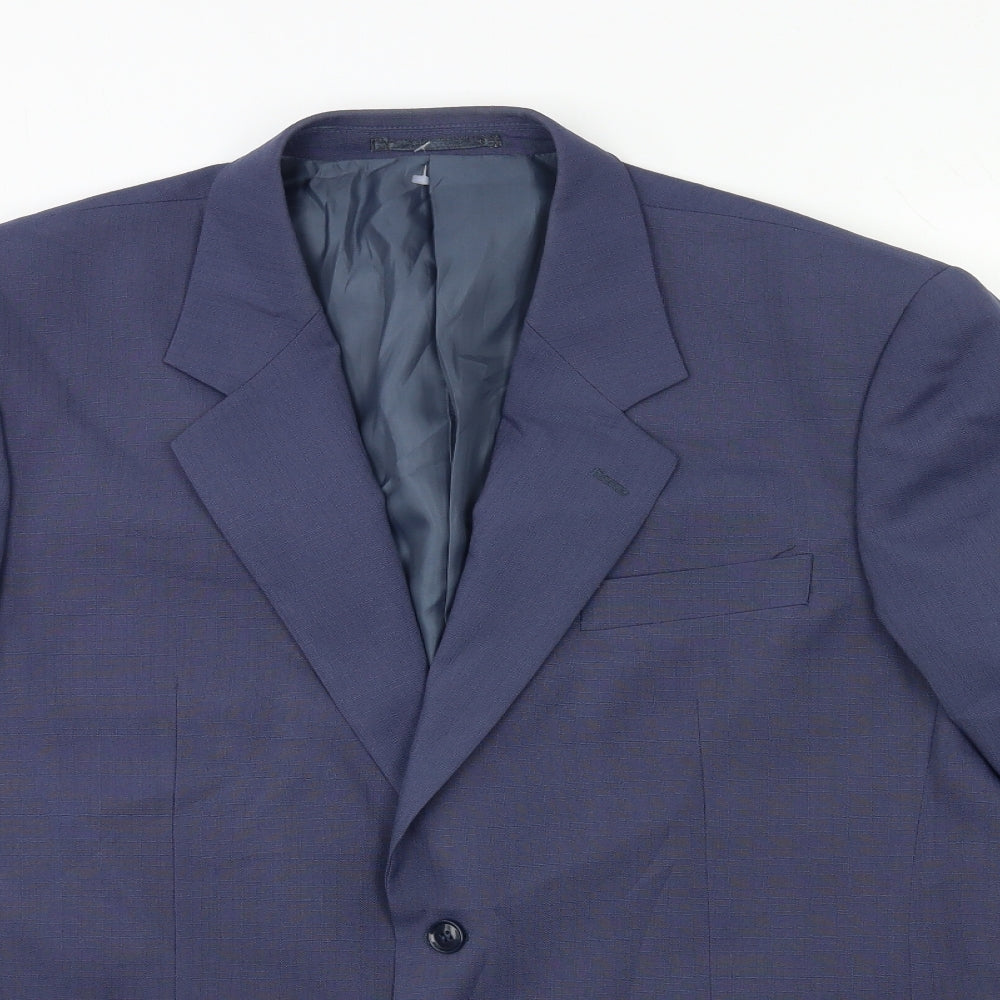 Preworn Mens Blue   Jacket Suit Jacket Size 42